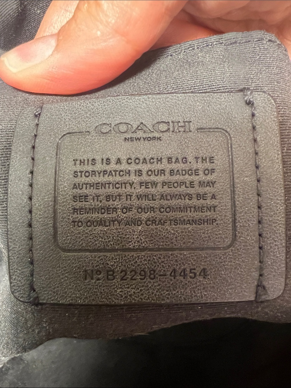 Coach Black Leather Zip-Top Tote with Gold Hardware style 4454 - Picture 5 of 11